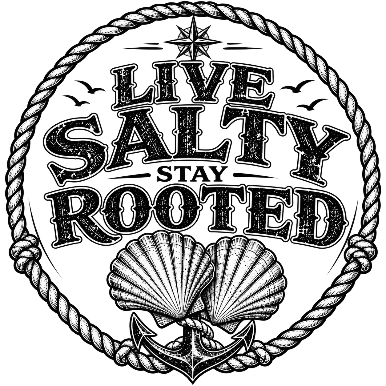Fishin Addiction Scallop Shell 1